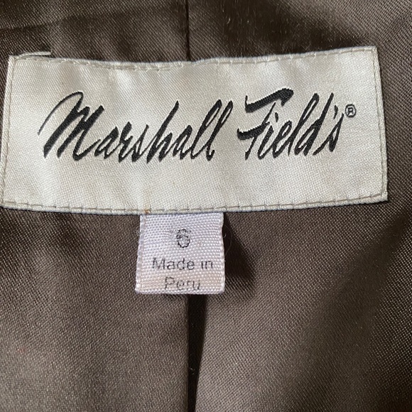 Vintage Alpaca Oversized black Wool coat - size 6 - Marshall Fields - Picture 6 of 16